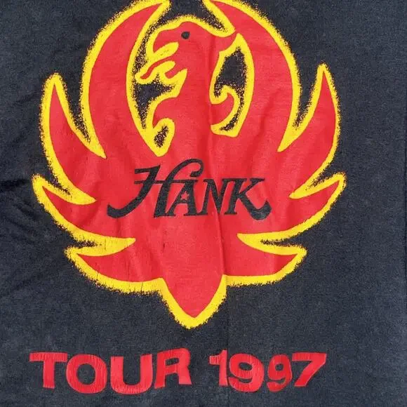 Hank Williams Jr. single stitch TOUR 97 T-Shirt XL no holes Great cond - Picture 10 of 10